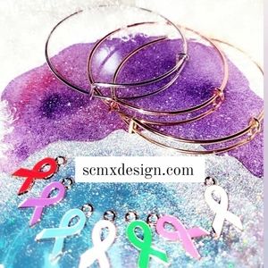 Cutomize Breast Cancer Awareness Charm Bracelets